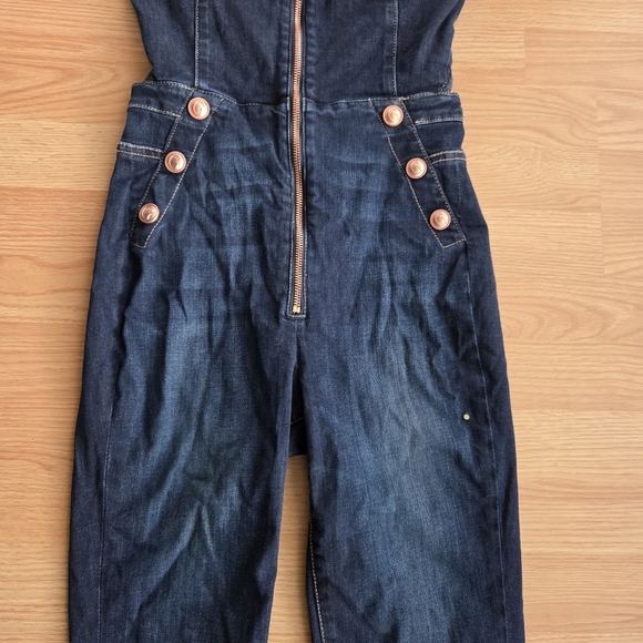 GUESS Reina Denim Jumpsuit - Picture 4 of 16